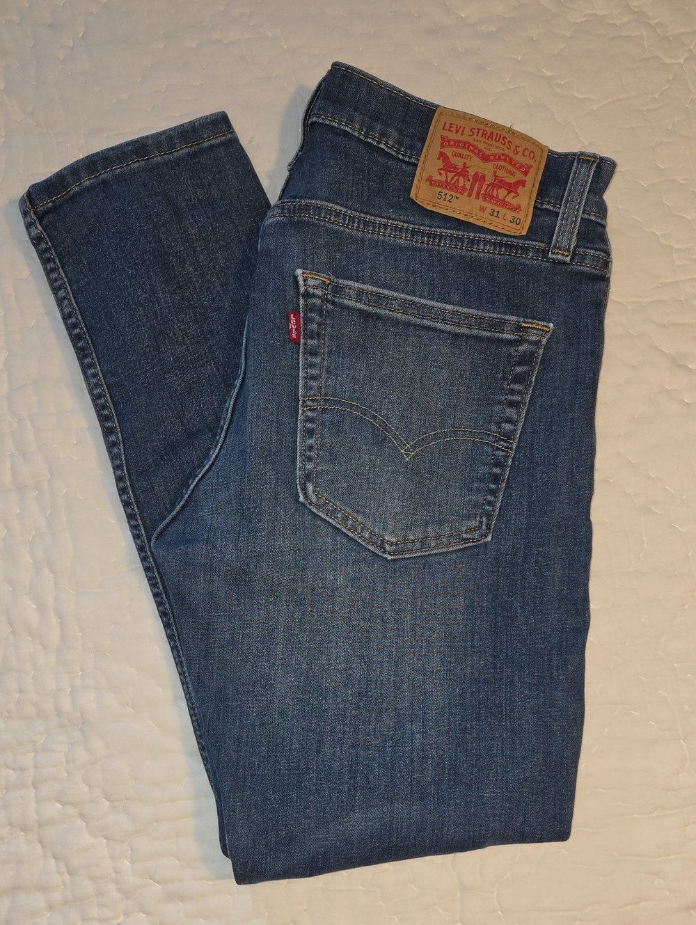 Levi's Men's Slim Straight Jeans - Medium Blue Denim